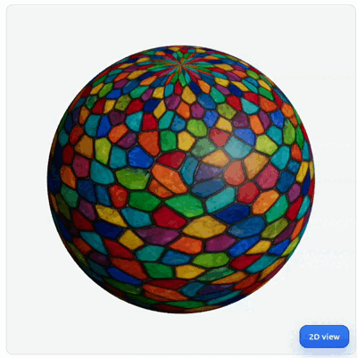 Seamless PBR texture — animated 3D sphere