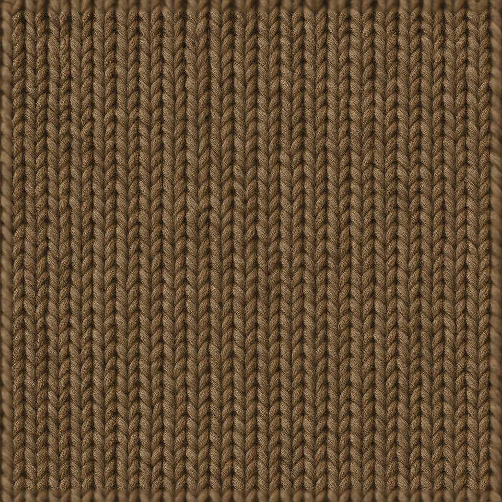 Brown Wool Knitted Wool Ribbed Wool Thick Wool PBR Texture – Seamless ...