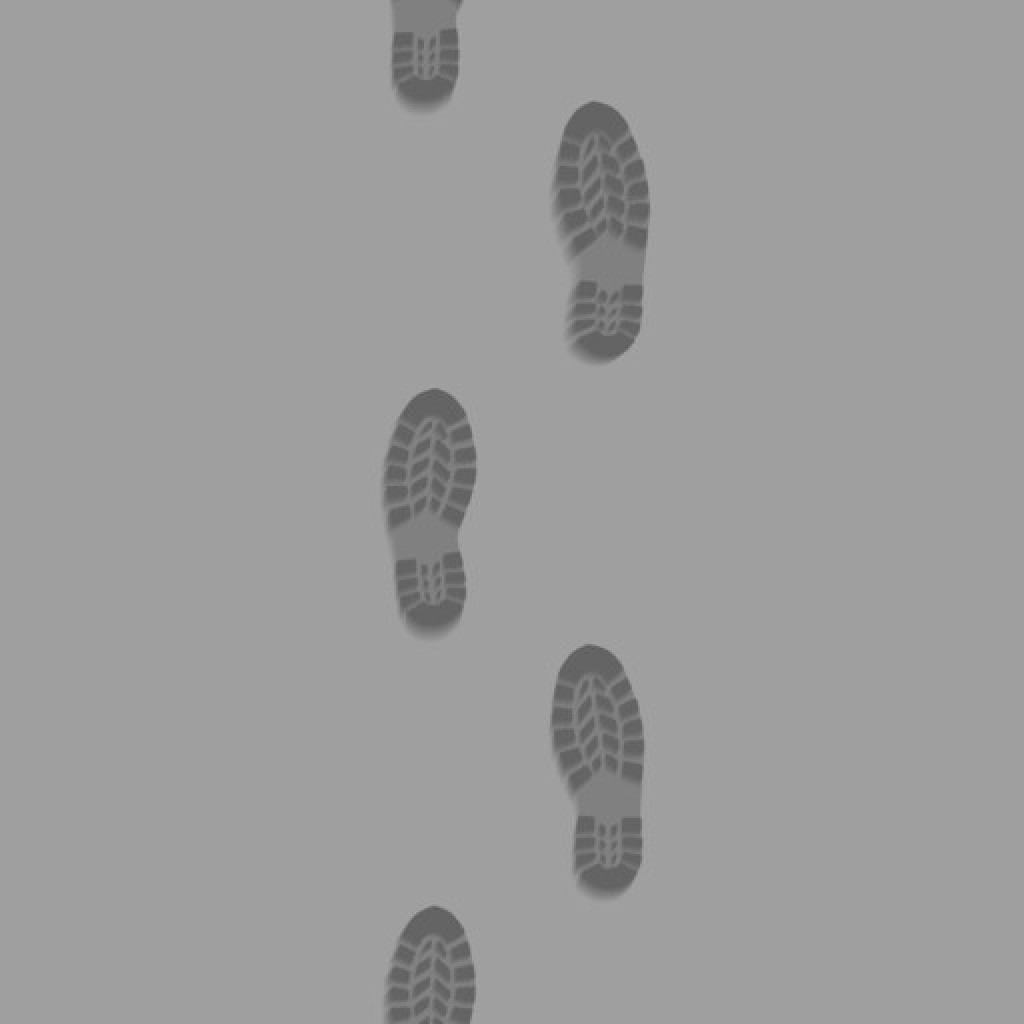 Footsteps Dirt Trail Pattern PBR Texture – Seamless Footsteps Material