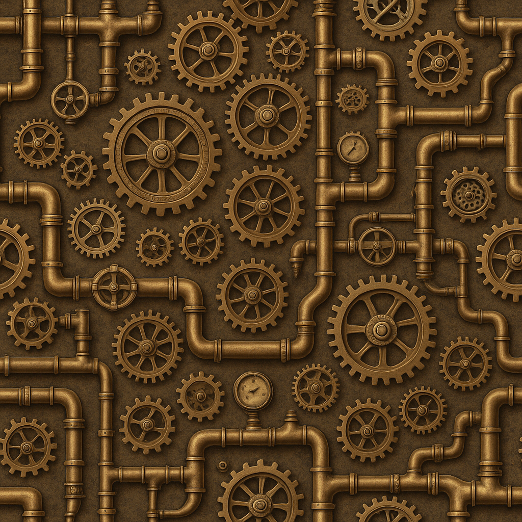 Texture Steam Line Water - Make Generative Fill Steampunk Cogs Steam Pipes Theme PBR ...