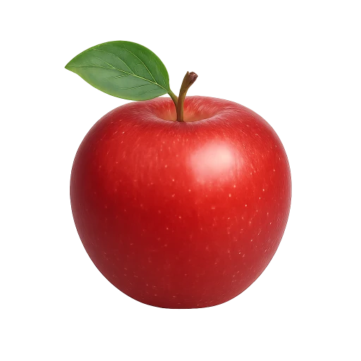 Preview — single ripe red apple