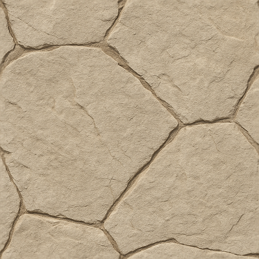 Carved Flagstone Surface For Decorative Out… PBR Texture | AITextured