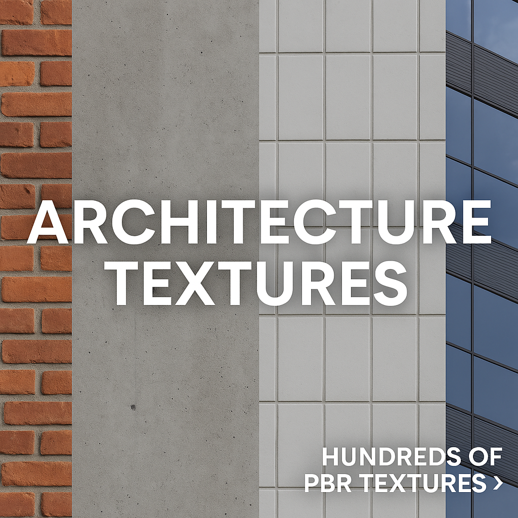 Architecture Textures – Seamless PBR Materials for Walls, Facades, Floors & Urban Surfaces