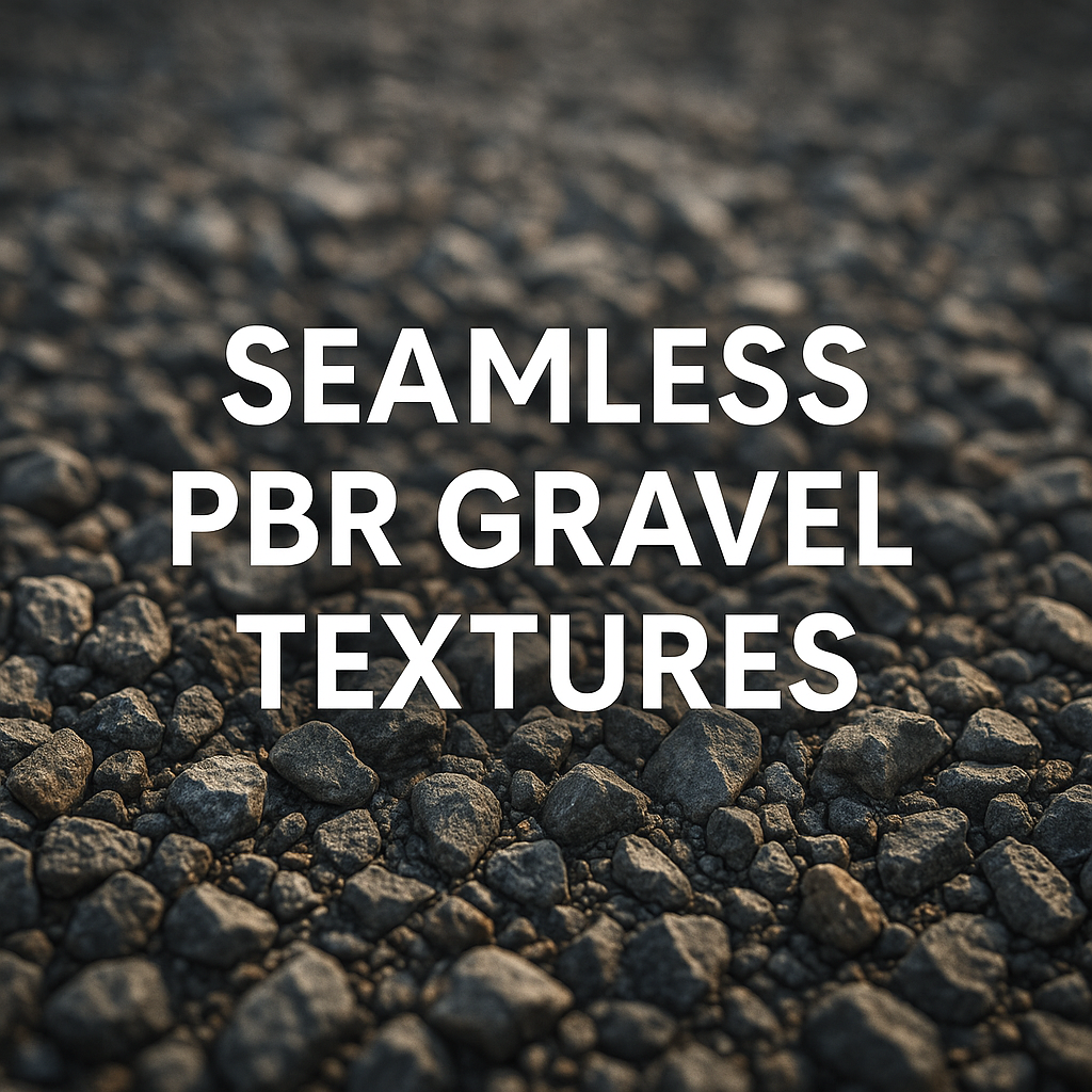 Seamless PBR Gravel Textures – Realistic Ground Surfaces for 3D Environments