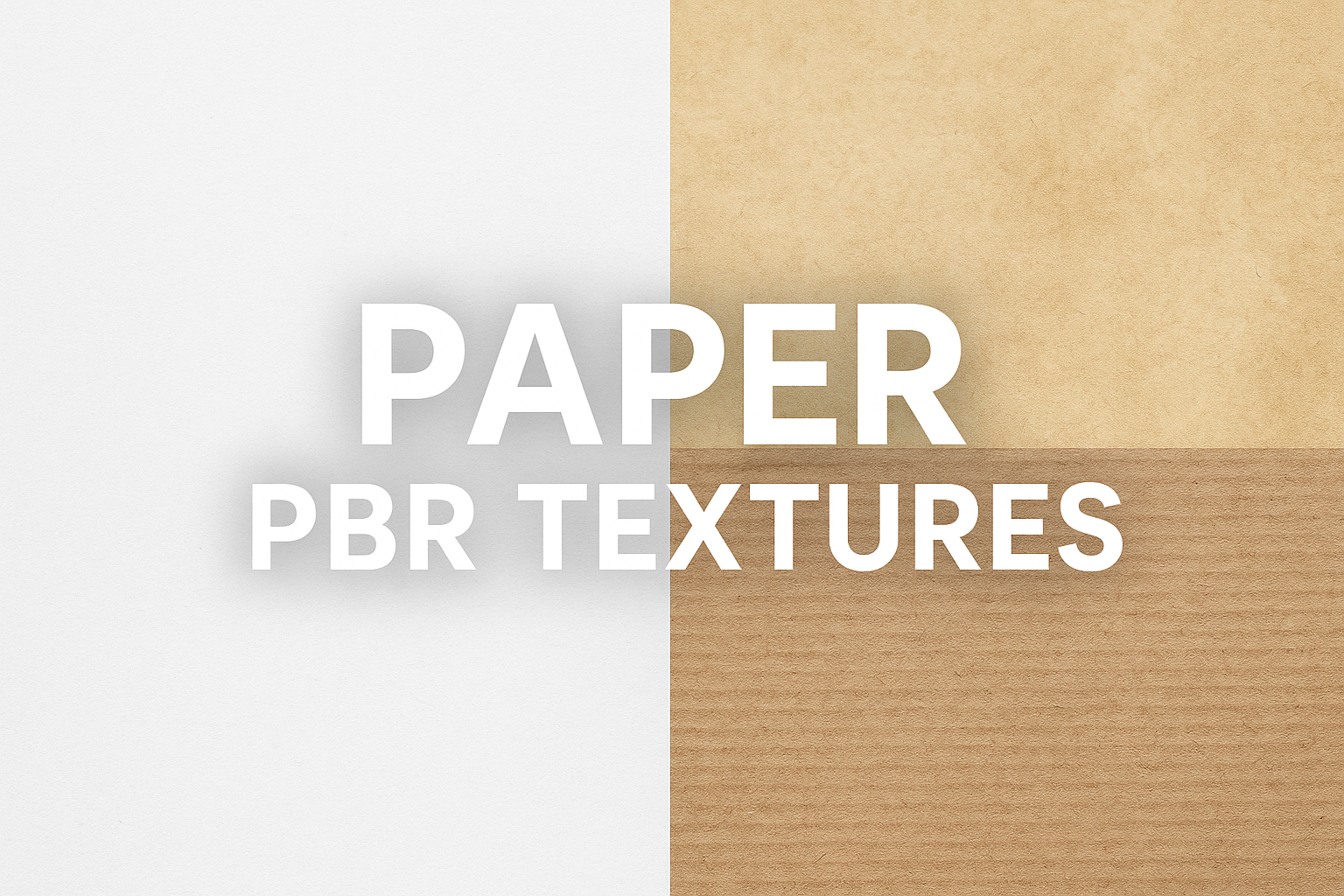Paper Seamless PBR Textures – Free 4K PNG Materials for 3D Projects