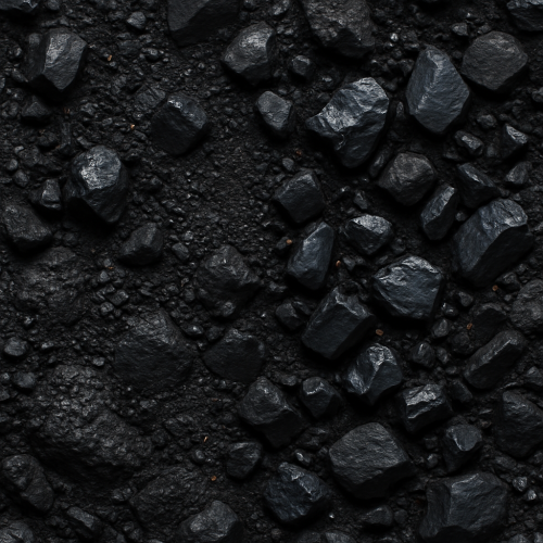 Seamless PBR Coal Textures for Realistic 3D Surfaces