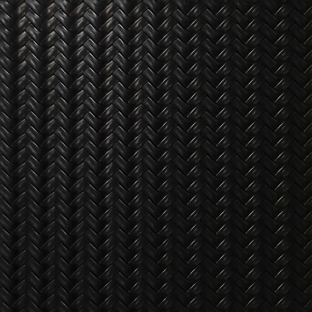 Carbon Filament Strands With Carbon Glossy Finish PBR Texture ...