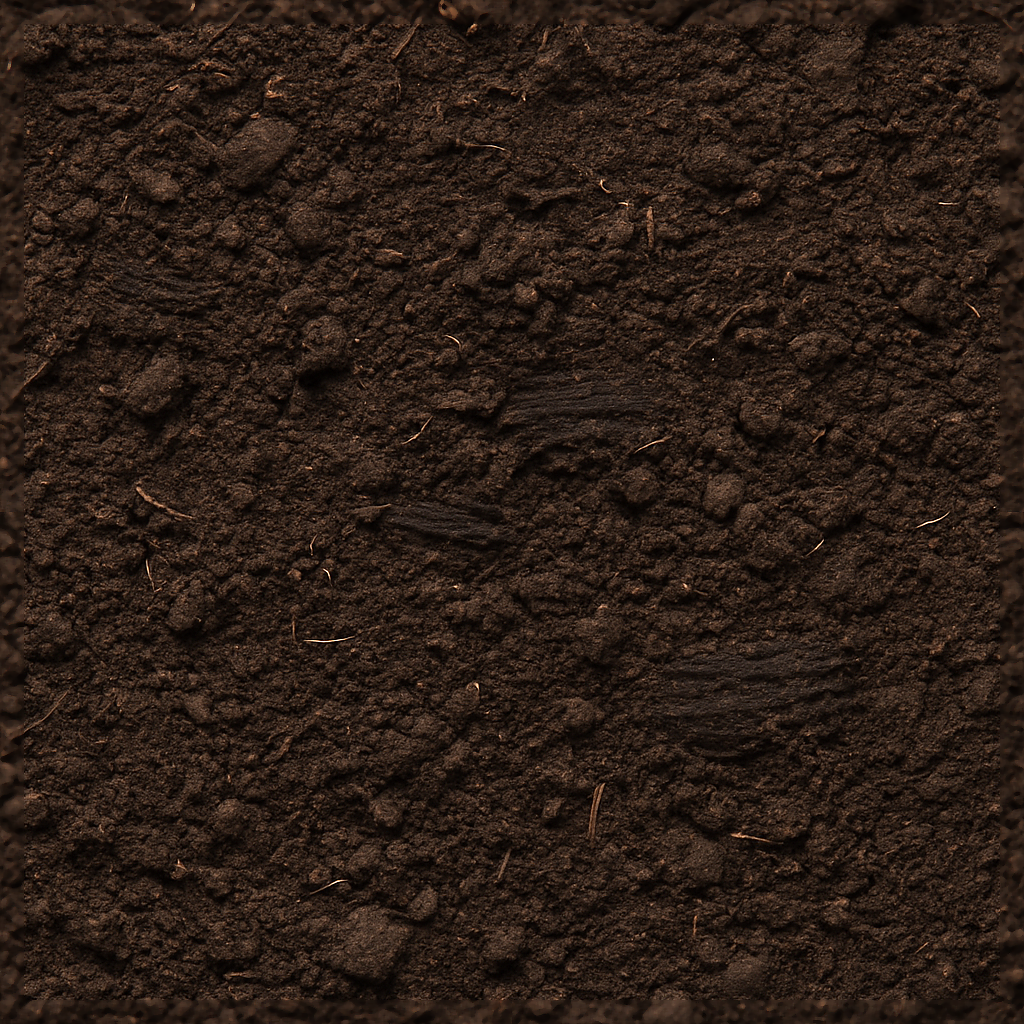 Rich Soil Ground Surface With Nutrient Rich Humic Soil And Root Patches ...