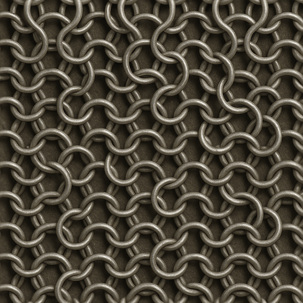 Chainmail Seamless PBR Texture | Free 1K-8K Download | AITextured