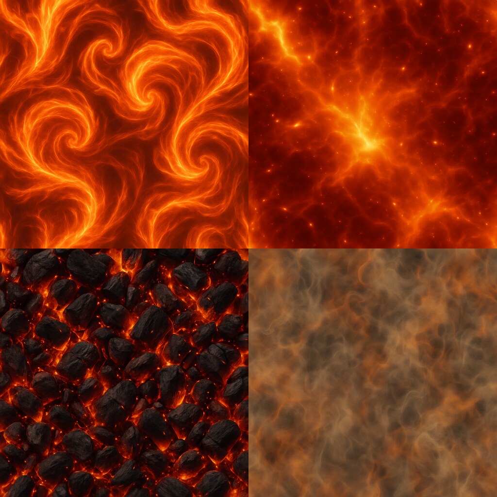 Pyro Texture Seamless PBR Fire Textures for 3D Artists