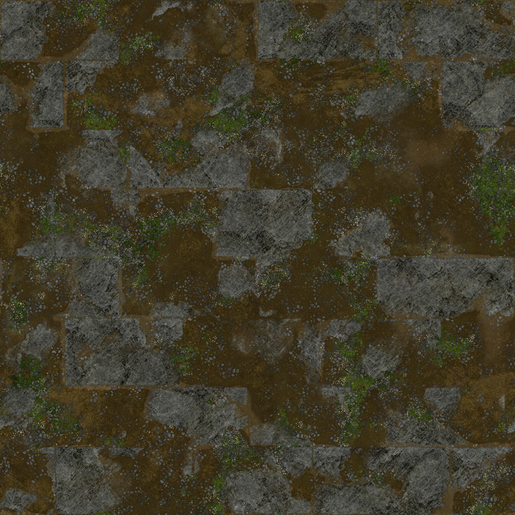 Tiles Dark Weathered Tileable Rough Stone G… PBR Texture | AITextured