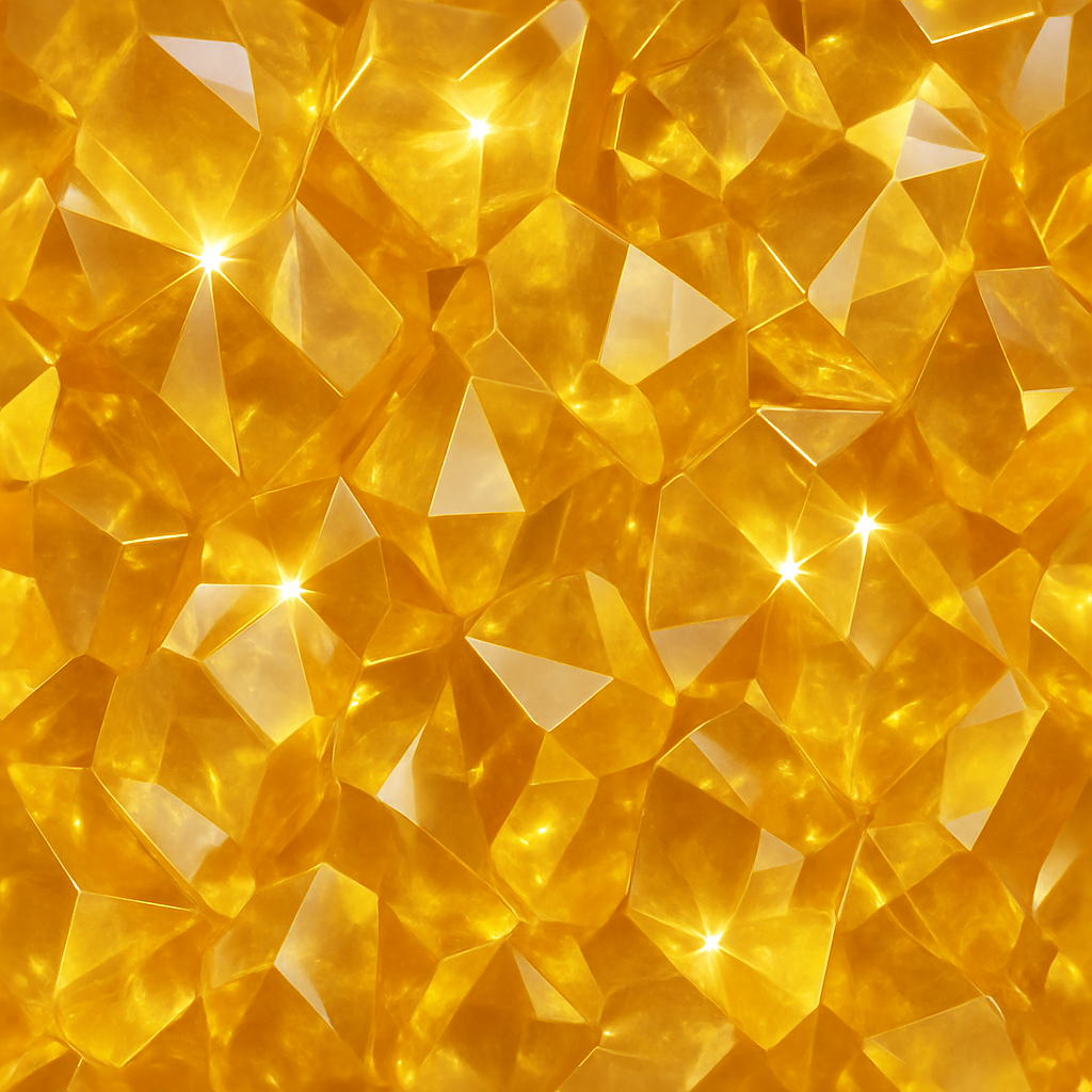 Citrine Crystal Lattice With Glowing Crysta… PBR Texture | AITextured