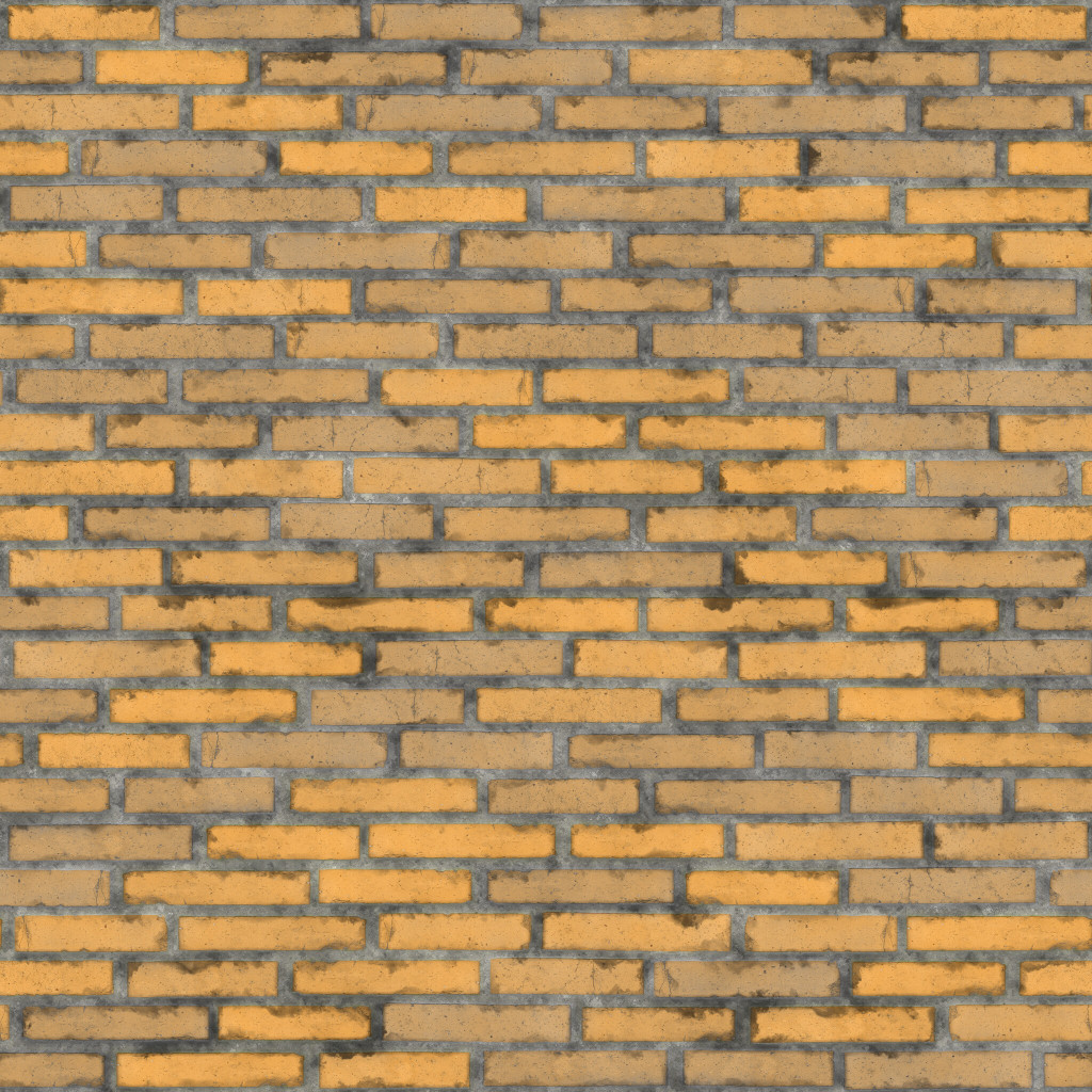 Bricks Tileable Textured Building Wall Structure Coarse Durable PBR ...