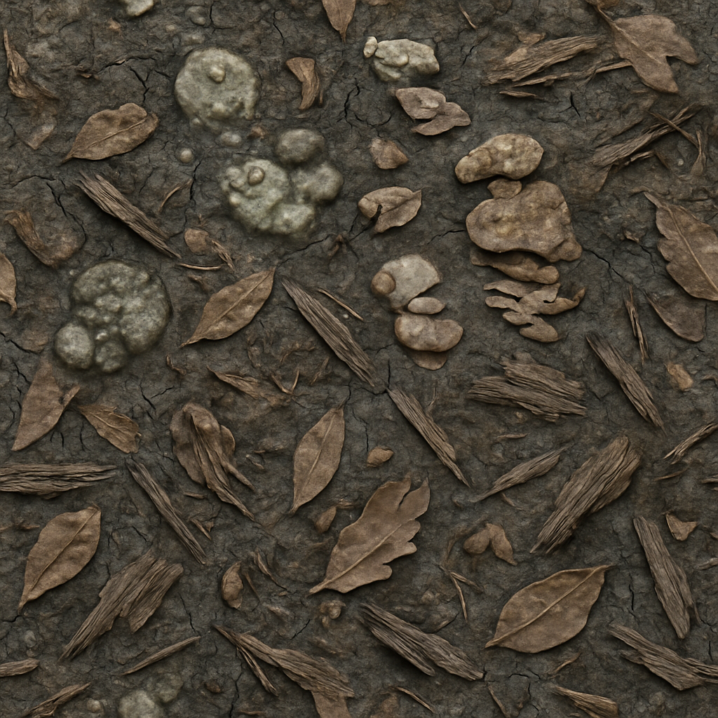 Scared Earth Texture Cracked Earth With Dark Stone And Mold Spor… PBR Texture | AITextured