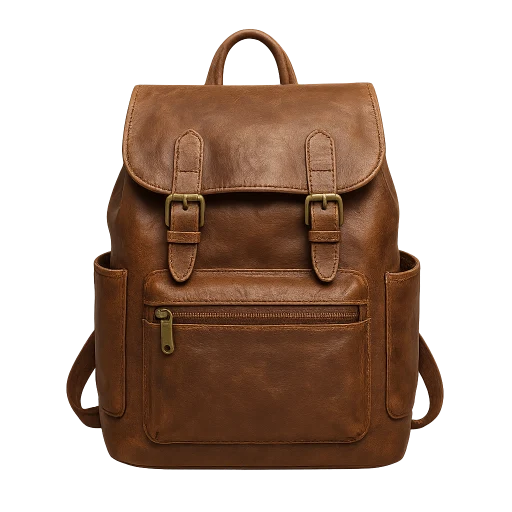 Preview — Vintage Brown Leather Backpack