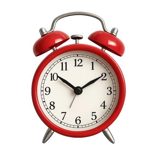 Preview — red vintage alarm clock