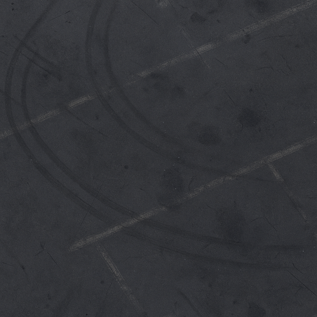 Asphalt Smooth Dark Asphalt With Tire Marks And Oil Stains seamless PBR texture preview