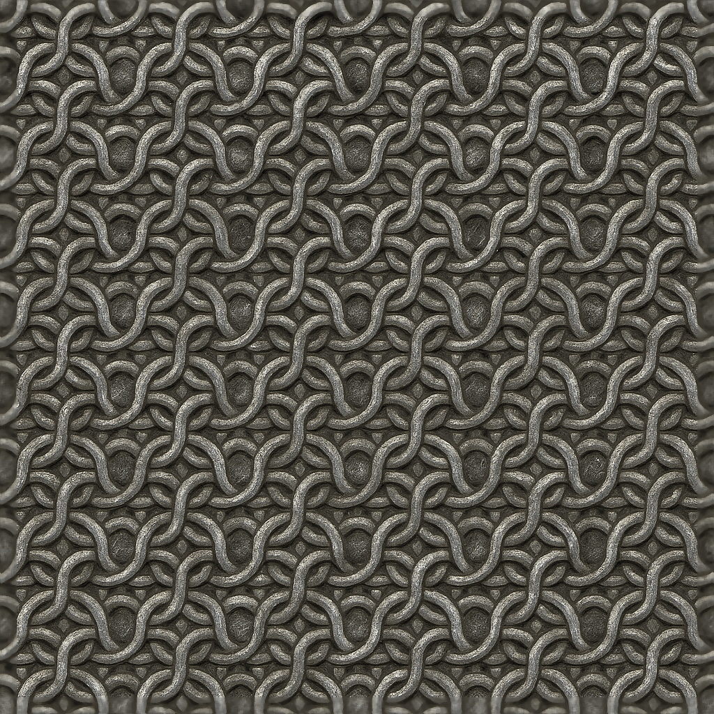 Seamless Chainmail PBR Textures for 3D Artists
