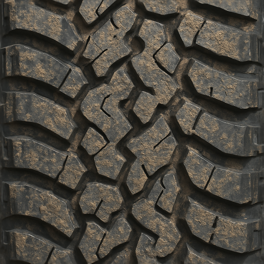Tire Tread With Deep Tread And Mud Tire Pattern For Realistic Offroad U ...