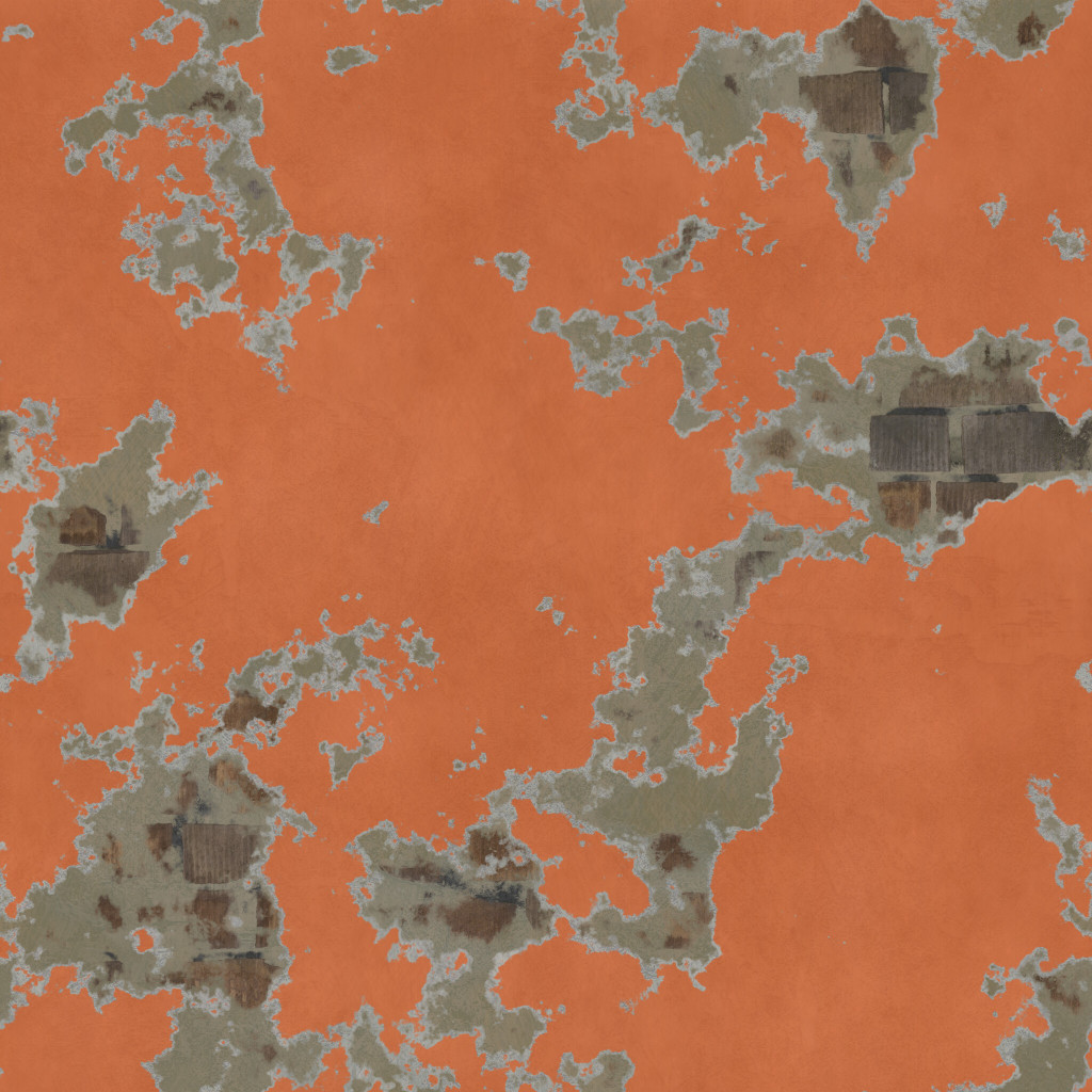 Painted Plaster Tileable Colorful Weathered Distressed Smooth PBR ...