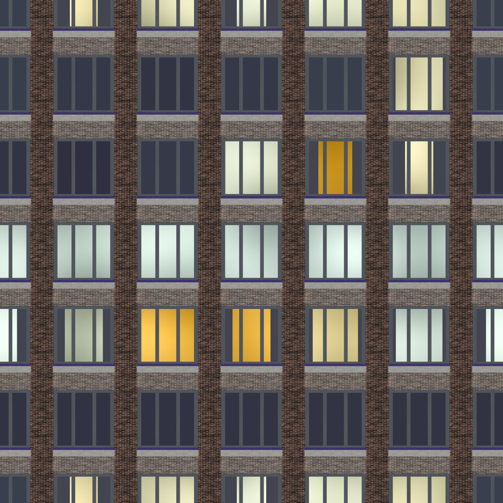 Facade Urban Modern Building Tileable Exterior Glass Brick PBR Texture ...