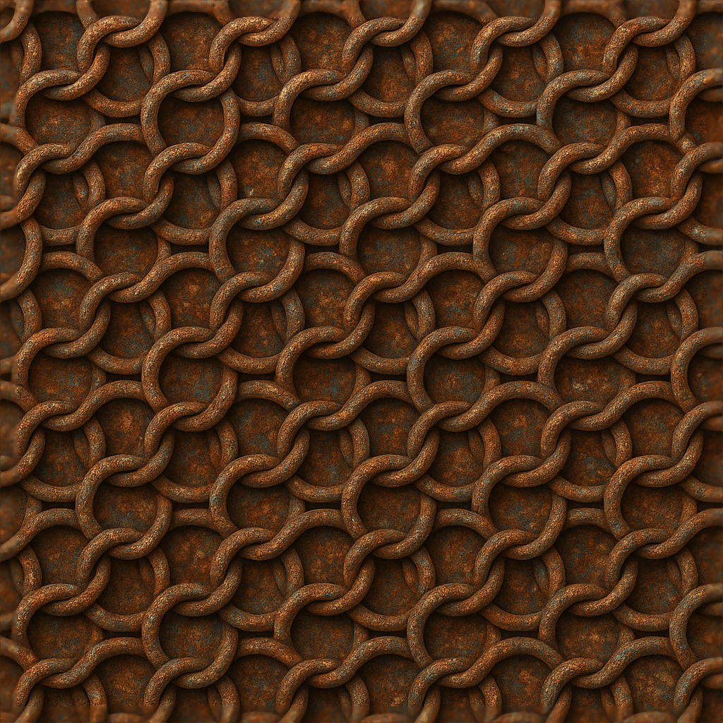 Seem Less Chain Texture Seamless Chainmail PBR Textures for 3D Artists