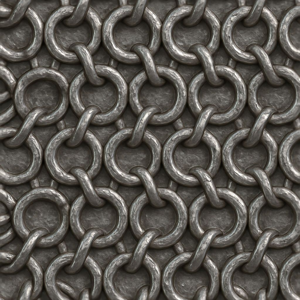 Seem Less Chain Texture Seamless Chainmail PBR Textures for 3D Artists