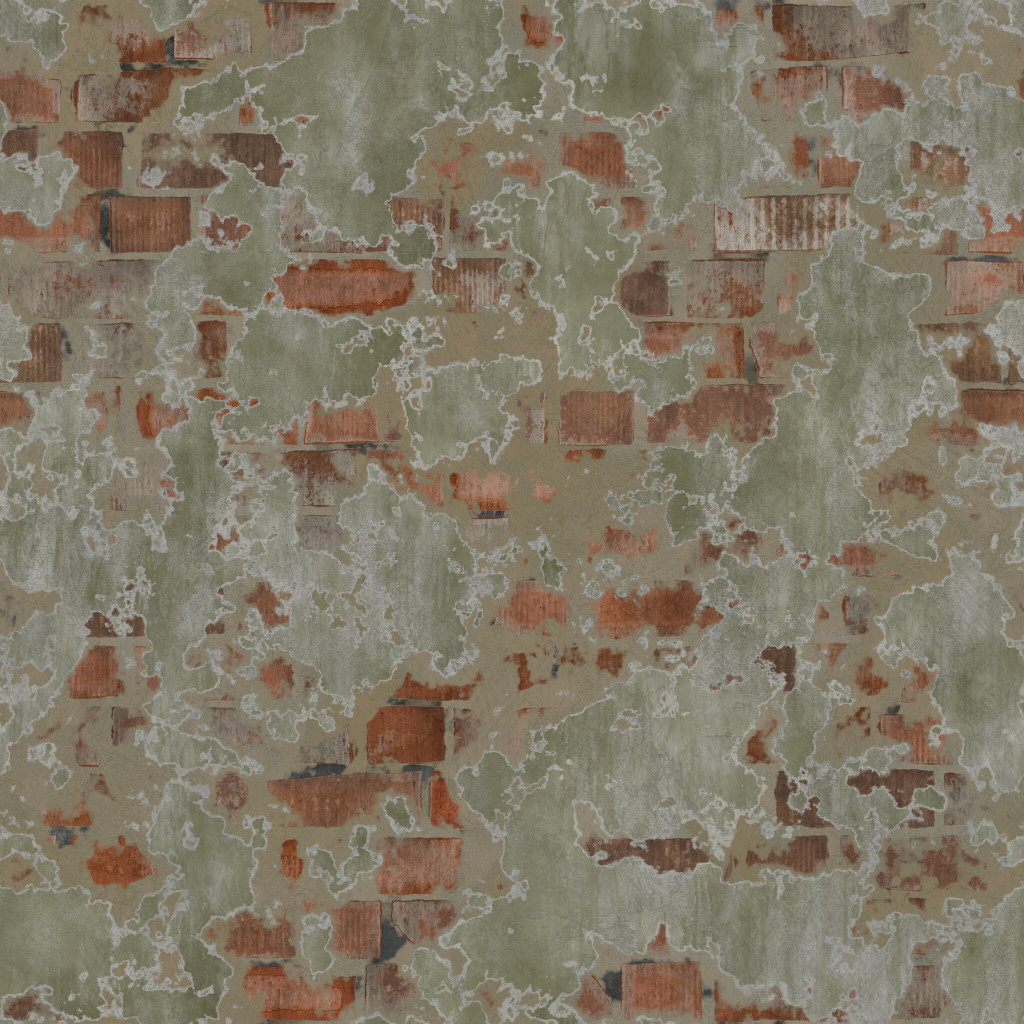 Painted Plaster Tileable Rough Distressed Weathered Vintage PBR Texture ...