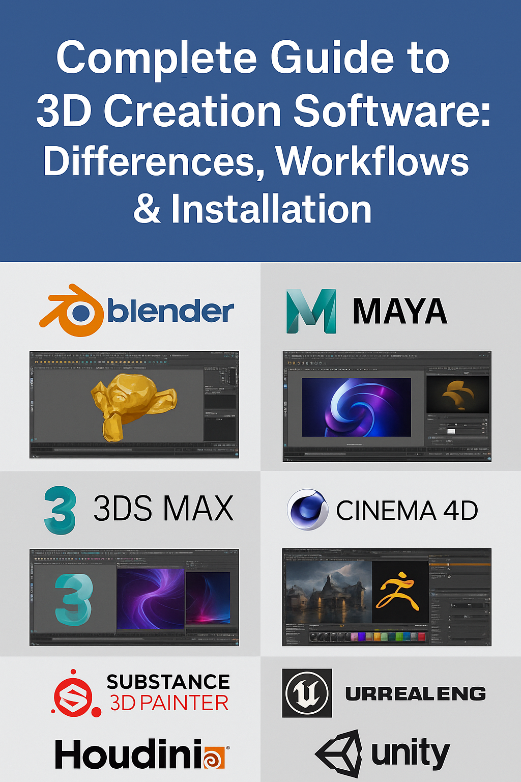 Overview of 3D Generation Software: Differences and Installation on Windows, macOS, and Linux