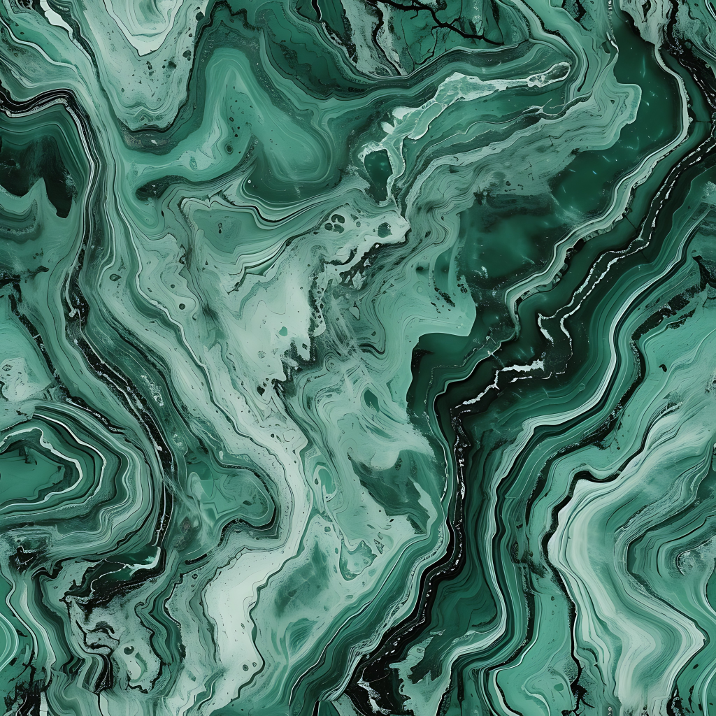 Jade Green Natural Marble with Flowing Vein Patterns PBR Texture ...