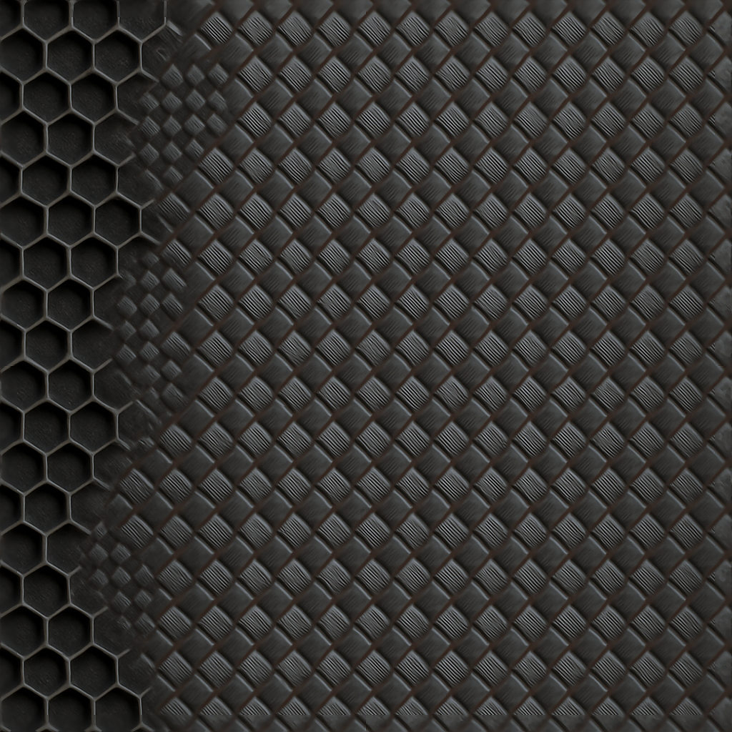 Carbon Honeycomb Weave seamless PBR texture preview
