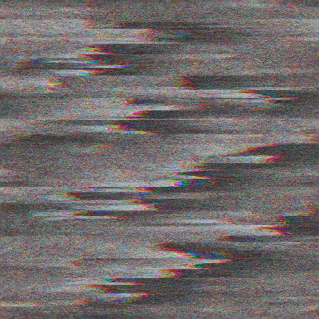Glitch Art Digital Noise Pixelated Distortion Static Interference seamless PBR texture preview