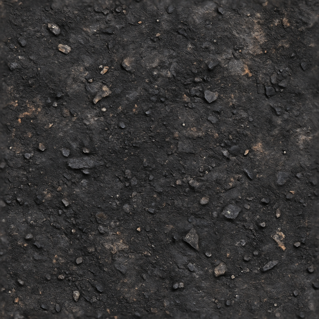 Charred Rubble And Burnt Ground With Blast… PBR Texture | AITextured