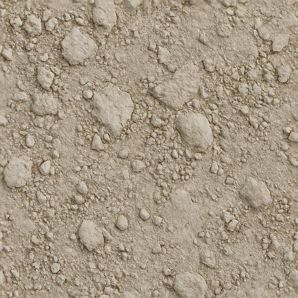 Chalky Texture Rocks Chalky Soil Ground Surface With Chalk Deposits And Dust PBR Texture ...