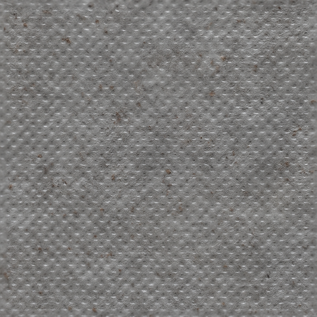 Tactile Plate With Dimpled Surface And Weathered Metal Finish PBR ...