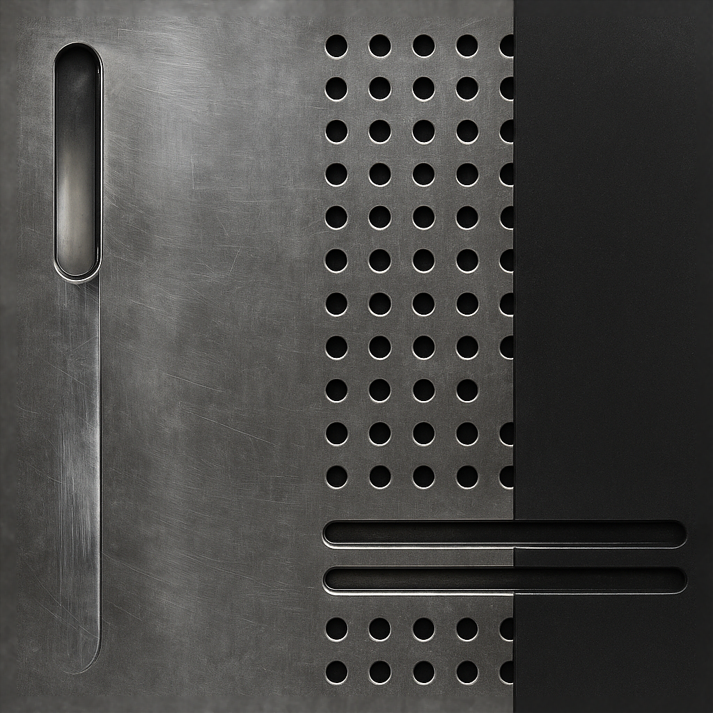 Laser Cut Metal Furniture Surface Detail PBR Texture – Seamless Material