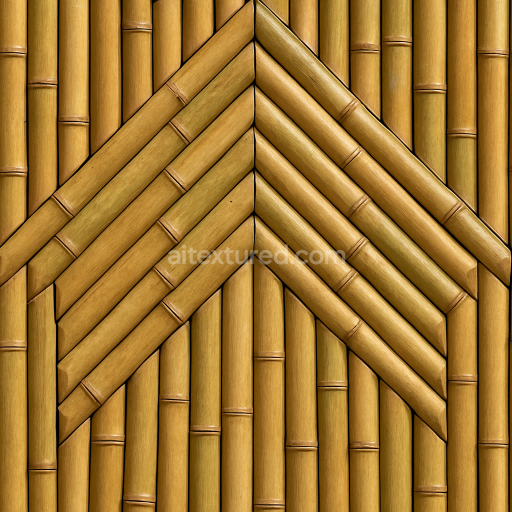 AI-Generated Seamless PBR Texture — A Seamless decorative wall with bamboo wood should be inside the bamboo, meaning th…