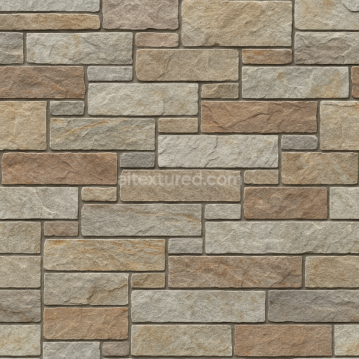 AI-Generated Seamless PBR Texture — Seamless Stone Decorative wall