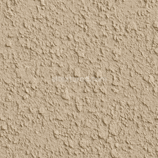 AI-Generated Seamless PBR Texture — rough textured wall surface with a light beige color. The texture features an irre…