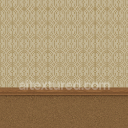 Generated seamless Seamless hallway wall circa 80's texture 1024x1024 PBR