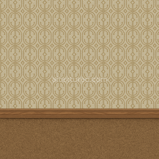 AI-Generated Seamless PBR Texture — Seamless hallway wall circa 80's