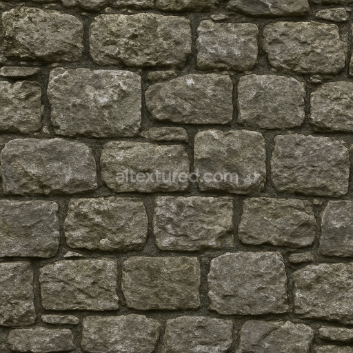 AI-Generated Seamless PBR Texture — Generate photorealistic seamless texture of a stone wall from an abbey in ireland