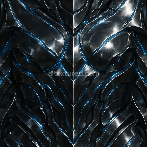 AI-Generated Seamless PBR Texture — Seamless texture for a [Blade Master's chest armor]. Highly polished, reflective [c…