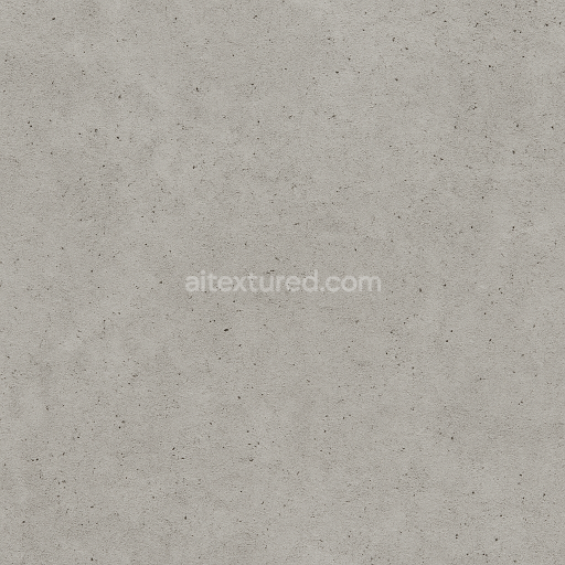 Seamless Concrete PBR Texture — Standard Concrete Light Medium Gray Color Smooth But