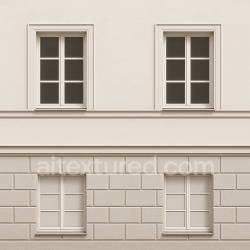 seamless AI-Generated Seamless PBR Texture — Front view of an 18th-century baroque or early neoclassical façade section, showing… texture 8k free download PBR