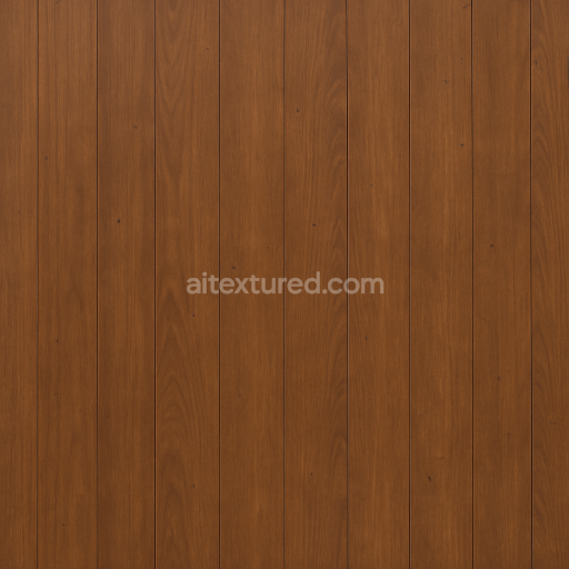 Preview — AI-Generated Seamless PBR Texture — warm brown wood panel wall, subtle vertical wood grain, slightly glossy laminate fi…