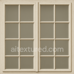 seamless AI-Generated Seamless PBR Texture — Front-facing, seamless texture of a historic double casement window with exactly tw… texture 8k free download PBR