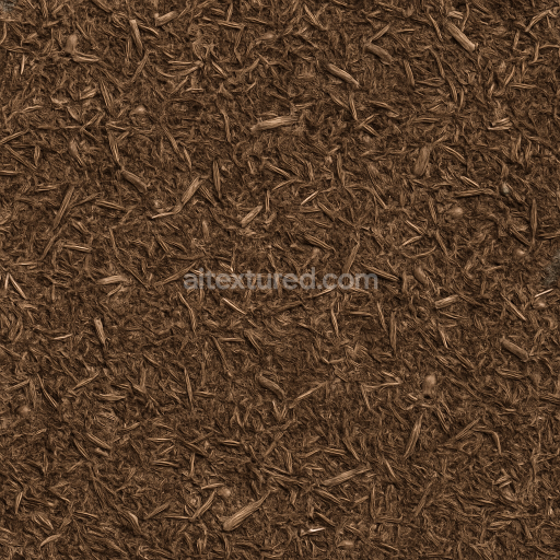 AI-Generated Seamless PBR Texture — realistic brown mulch texture