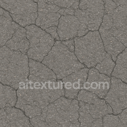seamless AI-Generated Seamless PBR Texture — classic gray asphalt texture typicaly from czech roads with cracks texture 8k free download PBR