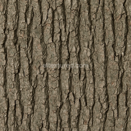 AI-Generated Seamless PBR Texture — Seamless realistic maple bark, from a bigger distance.